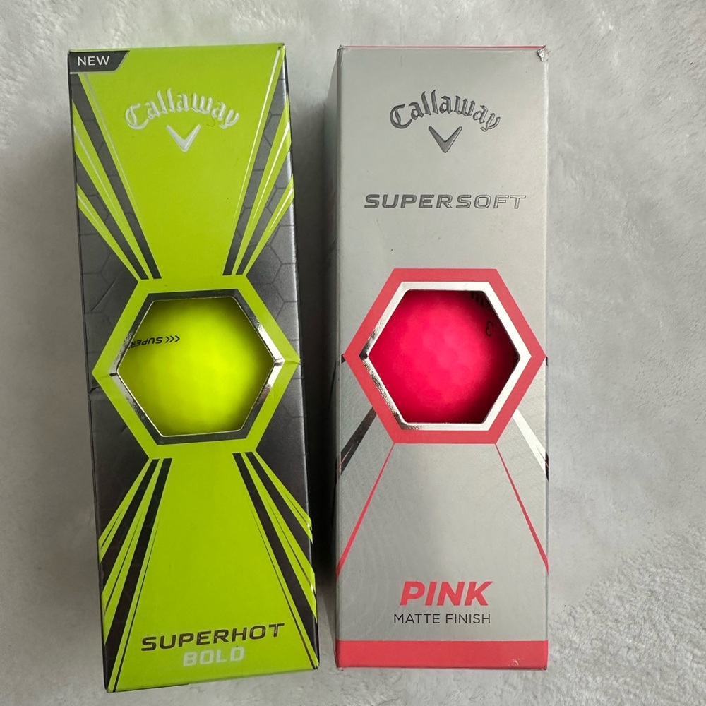 Callaway Golf Balls - Yellow and Pink